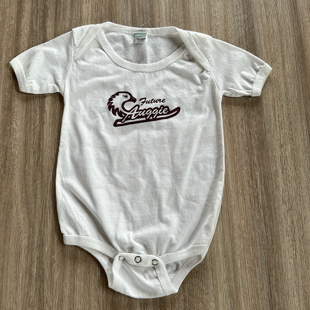 Future Auggie baby onesie